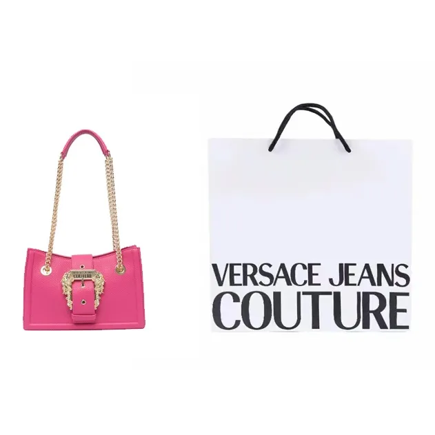 VERSACE JEANS COUTURE Polyurethane Handbag, Shoulder Bag Women's Pink-0