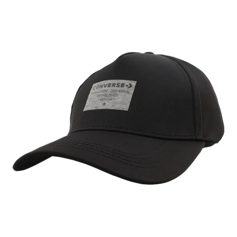 Converse Fabric, Synthetic Fiber Baseball Caps Unisex Black-0