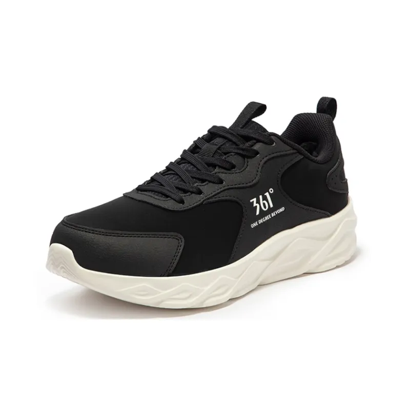 361° Blade Warm Low Top Running Shoes Women's Black White-1