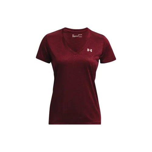 Under Armour Tech T-Shirts Women's Maroon