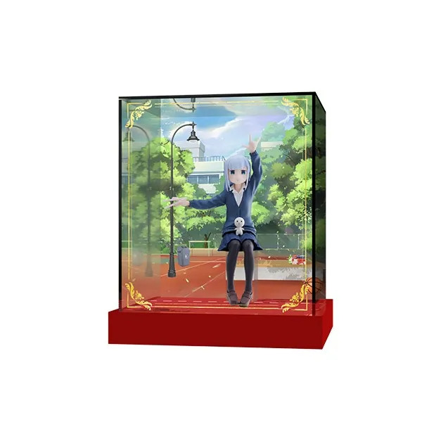 QI GU LI HD Transparent Theme Display Case, Compatible With Sega PM Unreliable Aperlei, Reina Aharen Model Accessories-2