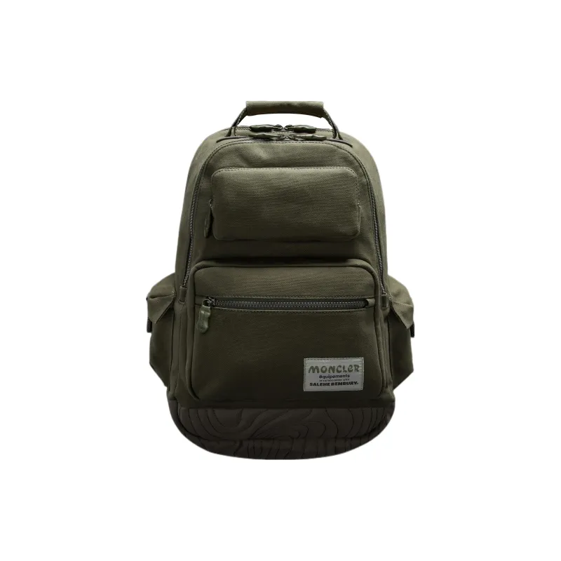 Moncler Fabric Backpack Unisex Dark Green-0