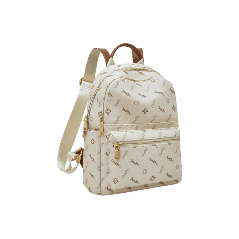 FOXER Synthetic Leather Backpack Medium Size Women's Multicolor-4