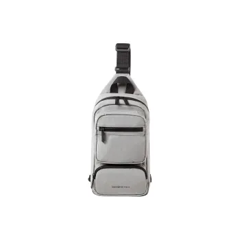 SAMSONITE MARSTON Nylon One Shoulder Crossbody Fanny Pack Sling Bags Men's Gray