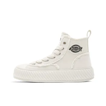 Dickies Trendy Classic And Versatile High-Top Canvas Shoes Women's Beige