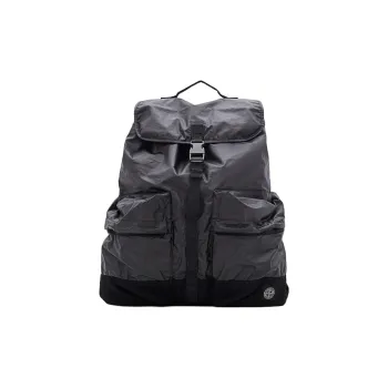 STONE ISLAND Cotton Backpack Regular Men's Black