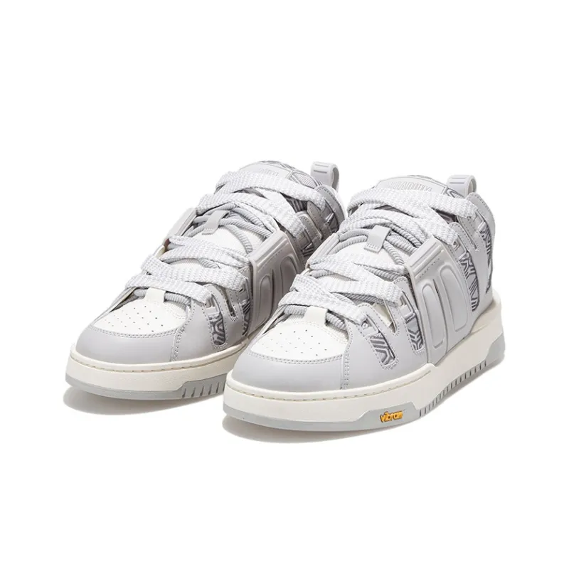 Palladium Pallablast St Mg Anti Slip Wear Resistant Low Top Casual Shoes Women's Gray White-1