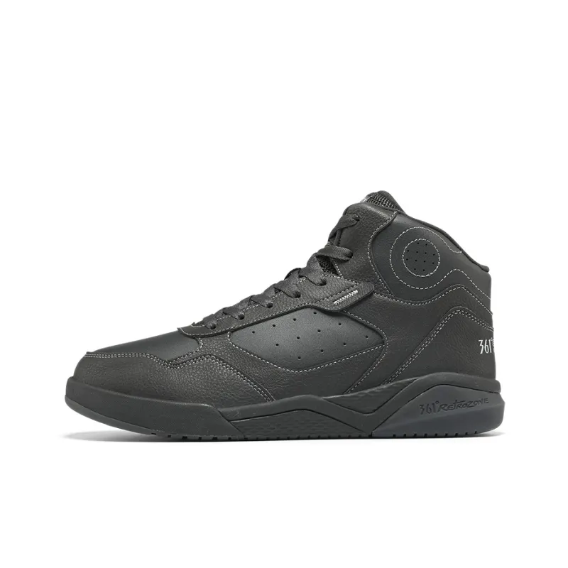 361° Winter Syndrome Anti Slip Wear Resistant High Top Skateboard Shoes Men's Black Gray-0