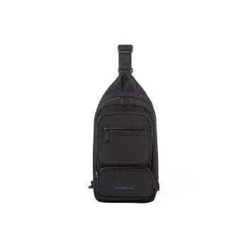 SAMSONITE MARSTON Nylon One Shoulder Crossbody Fanny Pack Sling Bags Men's Black