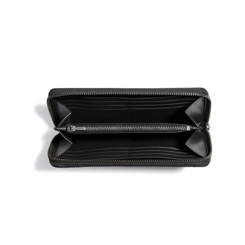 COACH Unisex Accordion Wallet Black-3