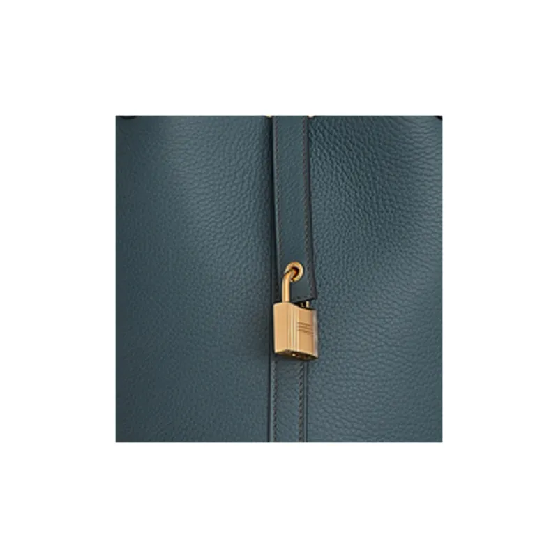 HERMES Picotin Lock Little Bull Leather Basket Bag Handbag Bucket Bag Women's Y7 Bleu Orage Hurricane Blue-3