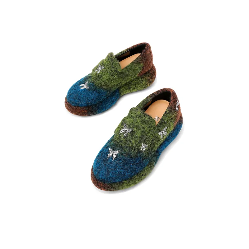 Hoov Loafers Women's Turquoise/Orange Black-2