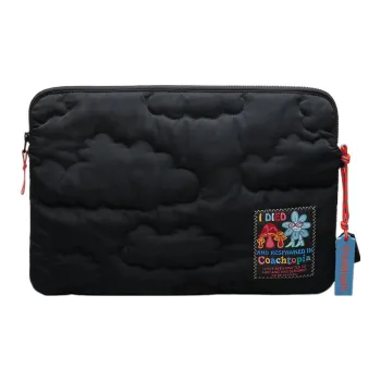 COACH Polyester Recycled Polyester Storage Bag Laptop Bag Tubas Unisex Black