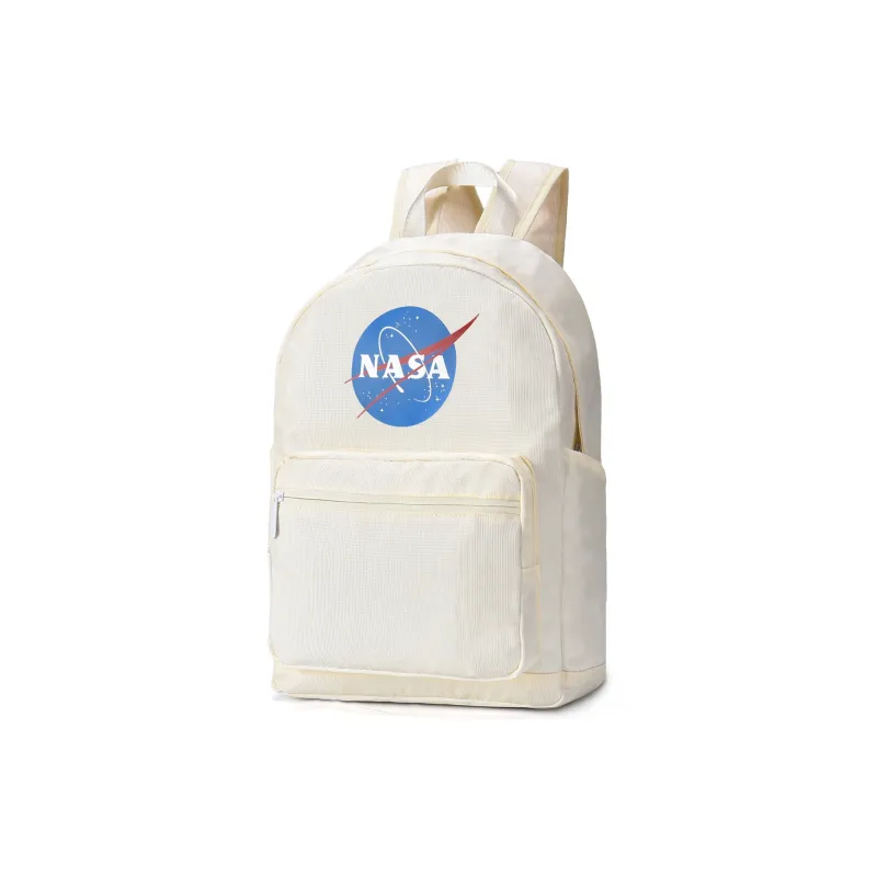 DRACONITE NASA Polyester Backpack Regular Unisex Milk Tea White-1
