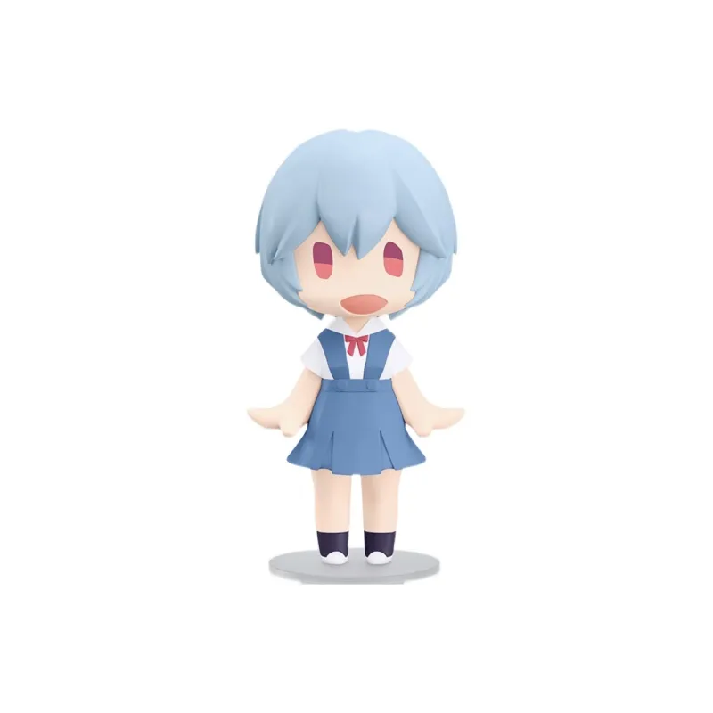 GSC Rei Ayanami HELLO! GOOD SMILE EVA School Uniform In Stock Chibi Figures-0