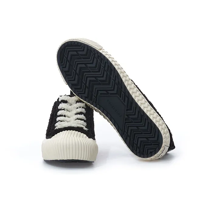 Excelsior Canvas Shoes Unisex Low Top Doug Bear Black-4