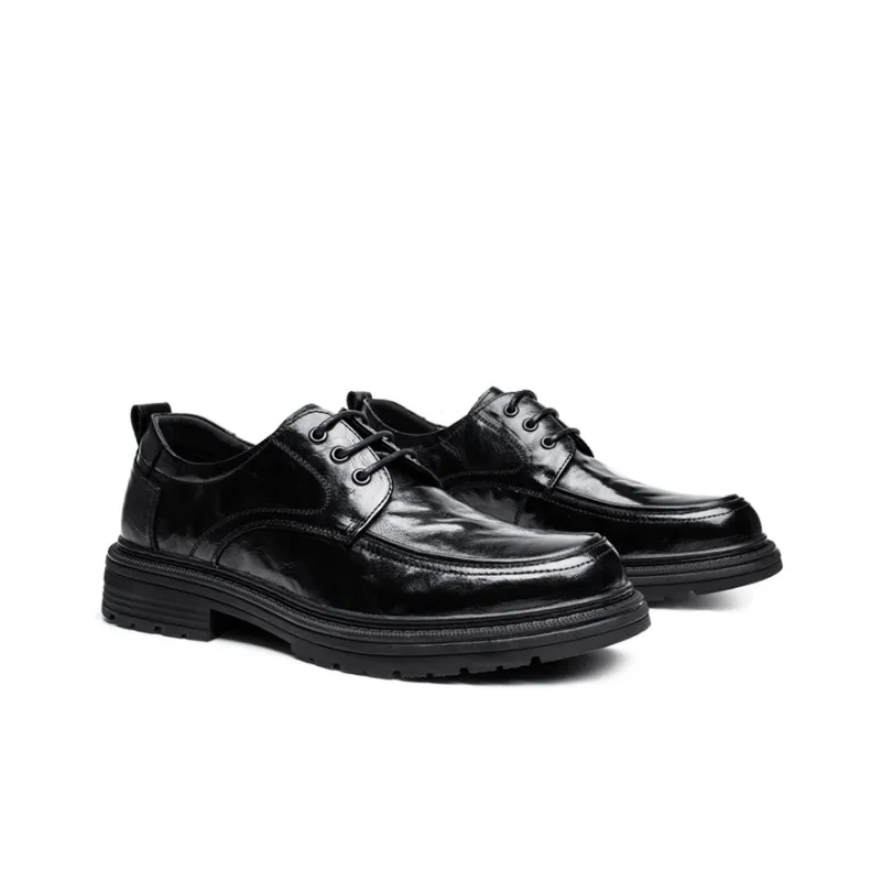 YEDANI Dress Shoes Men Low Top Black/Brown-2