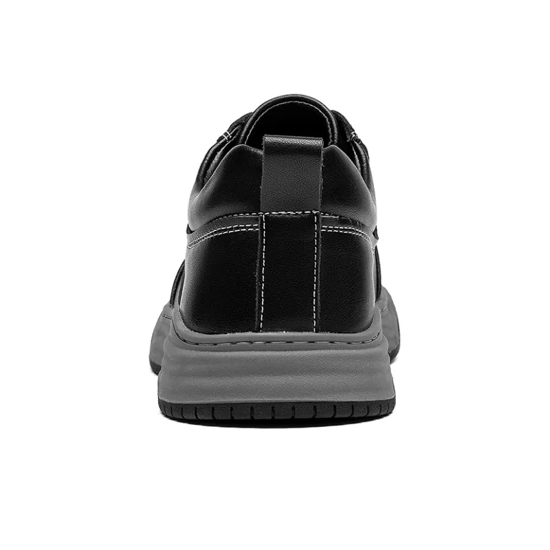 15 MINS Wear Resistant Low Top Skateboard Shoes Men's Black-3