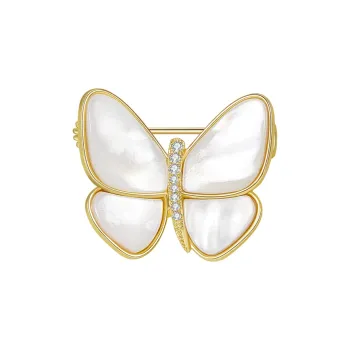 JAY White Shells Brooches Women's