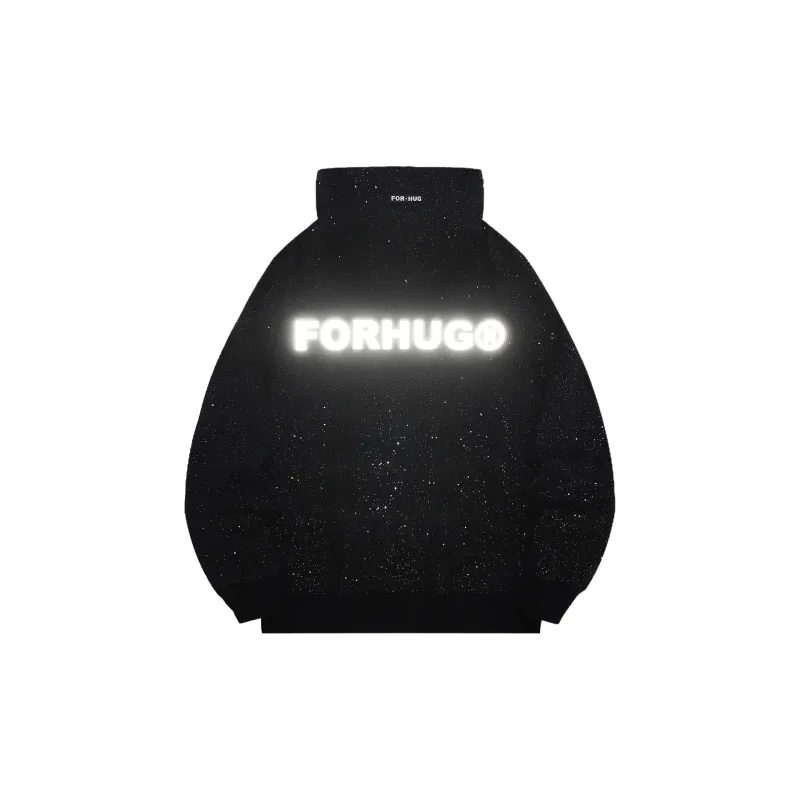 FORHUG Sweatshirts Unisex Black-2