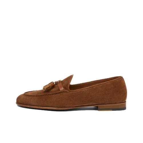 Malone Souliers Loafers Men Low-Top Walnut Wood