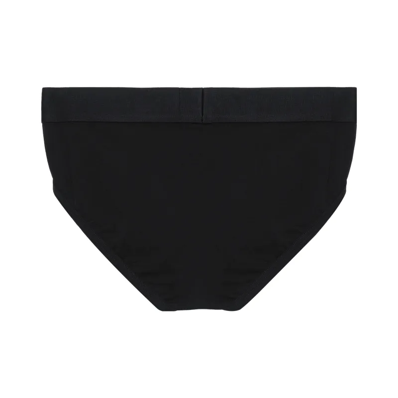 EMPORIO ARMANI Two pack Of Ribbed Cotton Briefs With Logo Band-1