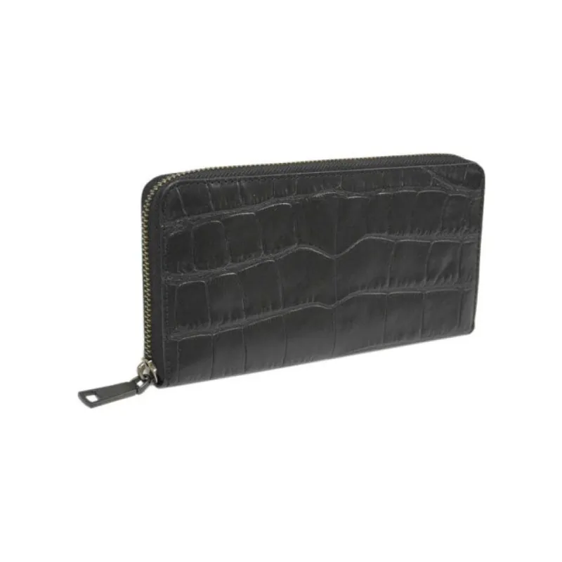 COACH Unisex Accordion Wallet Black-1