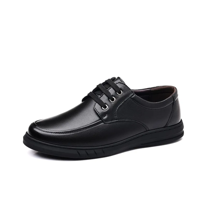 HUANAI Men's Casual Shoes Men Low Top Black-1