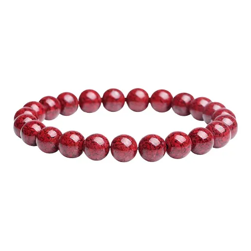 With The Heart Of The Jade Cinnabar Jade Bracelets Unisex-10