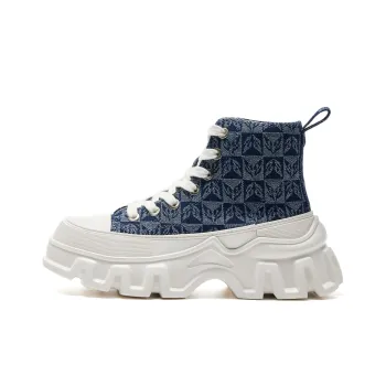 OGR Lull Collection 2.0 High Top Canvas Shoes Unisex Monogram Blue