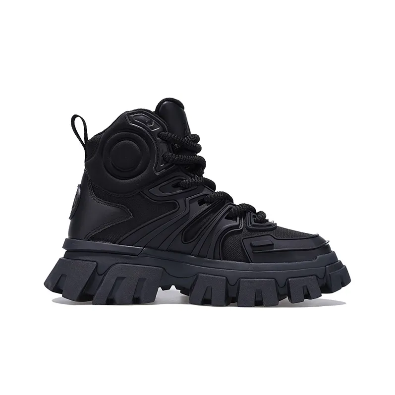 Palladium High Top Chunky Sneakers Men's Oyster Black-1