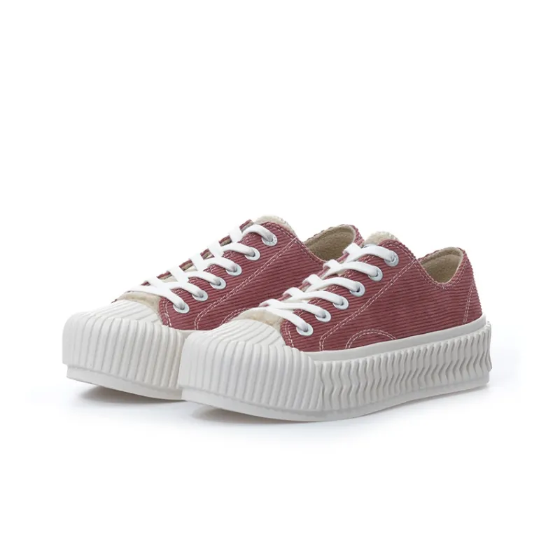 Excelsior Canvas Shoes Women's Low Top Russell Red-1