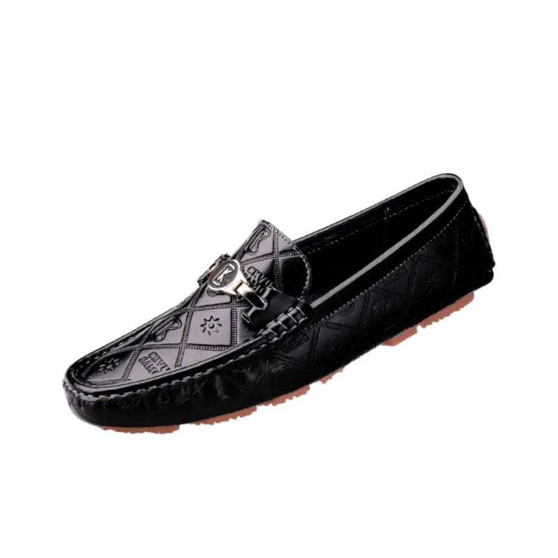 CKVUSAMG Gommino Loafers Men Black/White/Blue-10