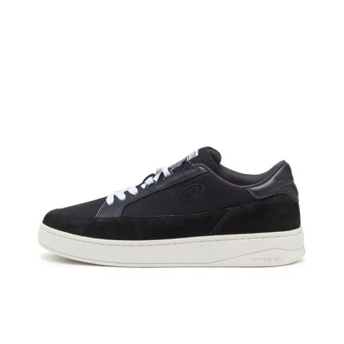 DIESEL Skateboard Shoes Men Low-Top Black