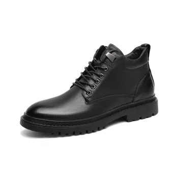 VOLO Work Boots Men Mid Top Black
