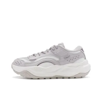 XTEP Cushioning Wear Resistant Low Top Casual Shoes Women's Particle Gray