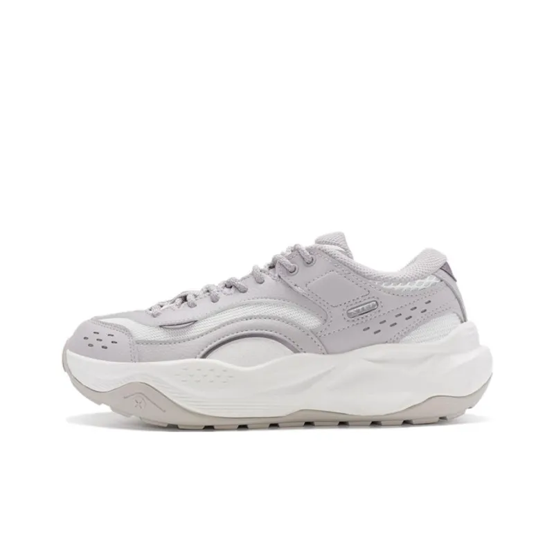 XTEP Chibi 2.0 Cushioning, Wear Resistant Low Top Casual Shoes Women's Particle Gray-0