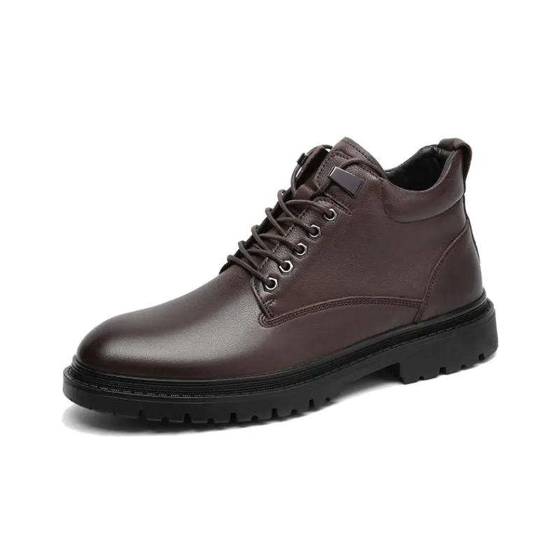 VOLO Work Boots Men Mid Top Black-16