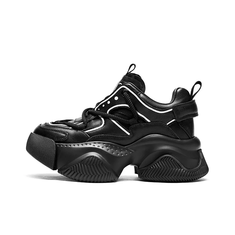 CHERYKALLY Height Increasing Low-Top Chunky Sneakers Women's 6.5cm-6