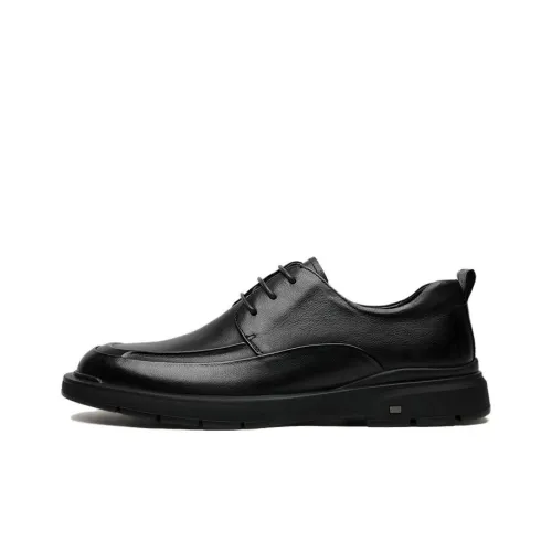 CROWN Dress Shoes Men Low-Top Black