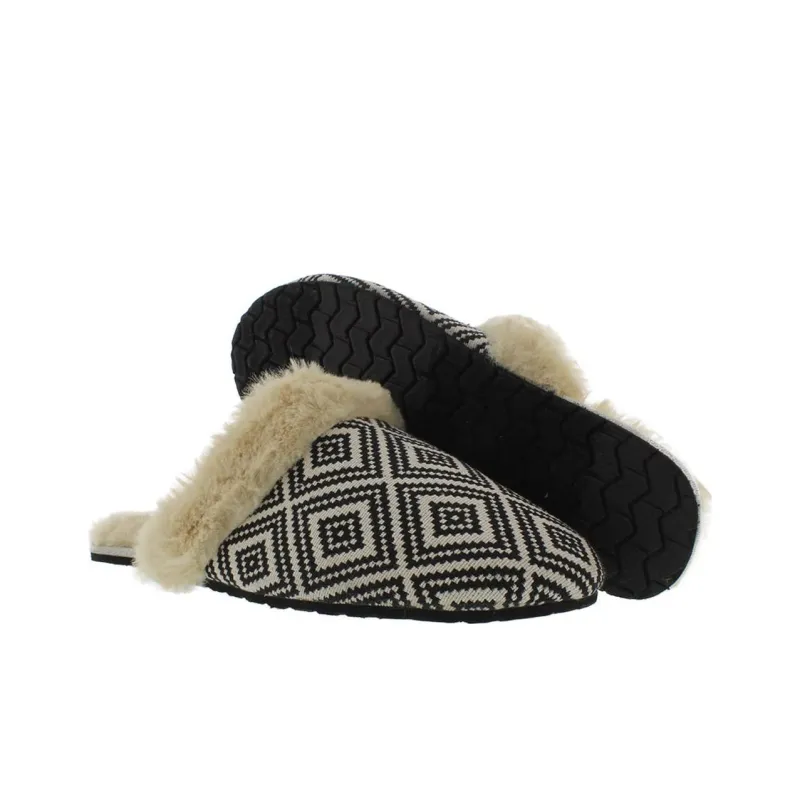 Skechers Cleo Cosy Diamond Rise Wrap toe Slippers Women's Black-2