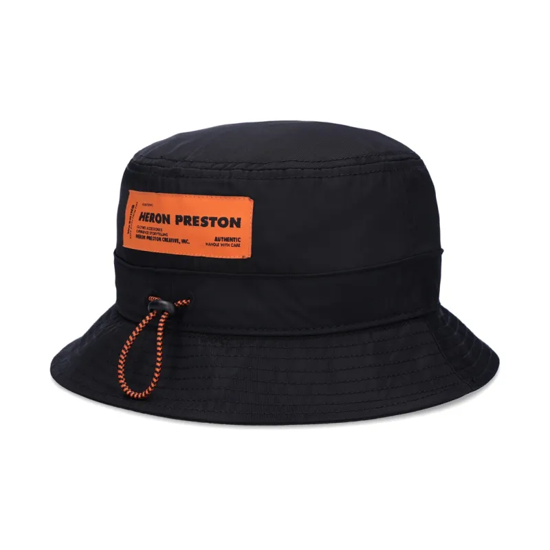 HERON PRESTON Cotton Blend Bucket Hats Men's Black-1