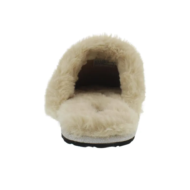 Skechers Cleo Cosy Diamond Rise Wrap toe Slippers Women's Black-3