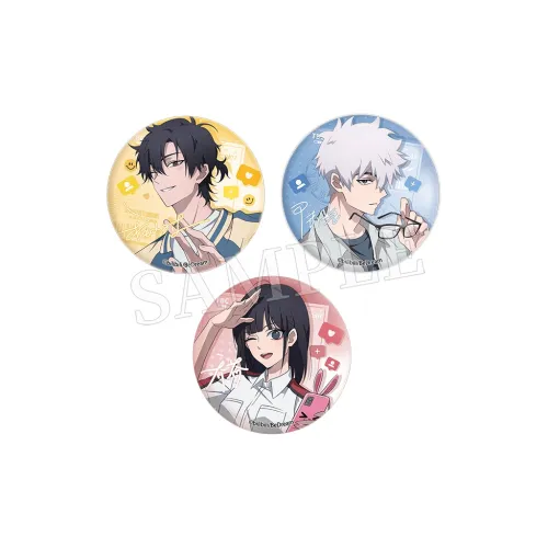 BEMOE Link Click II Launch Commemoration Collection Fingertip Moment Capture Tinplate Badge IP Merch