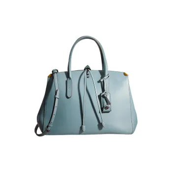 COACH Cooper Glove Tanning Shoulder Bag, Crossbody Bag, Handbag Large Size Women's Blue