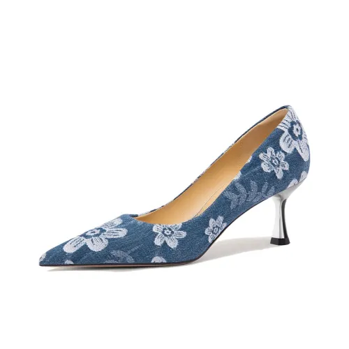 Lily Wei High Heels Women's Blue