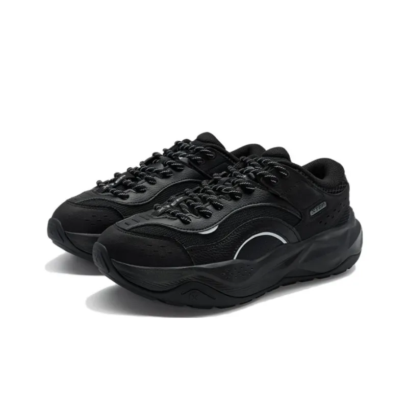 XTEP Cushioning Anti Slip And Wear Resistant Low Top Casual Shoes Men's Black-2
