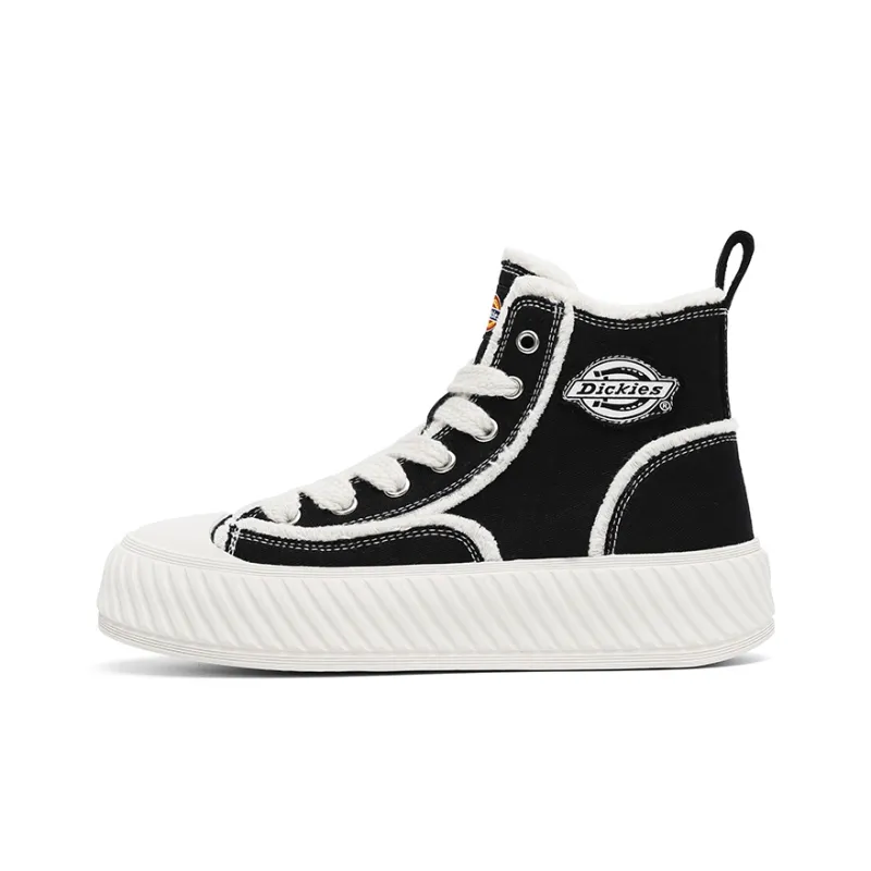 Dickies Fashion Comfortable Trendy Versatile High Top Canvas Shoes Women's Black-0