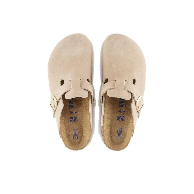 Birkenstock Boston Soft Footbed Suede Nude-3