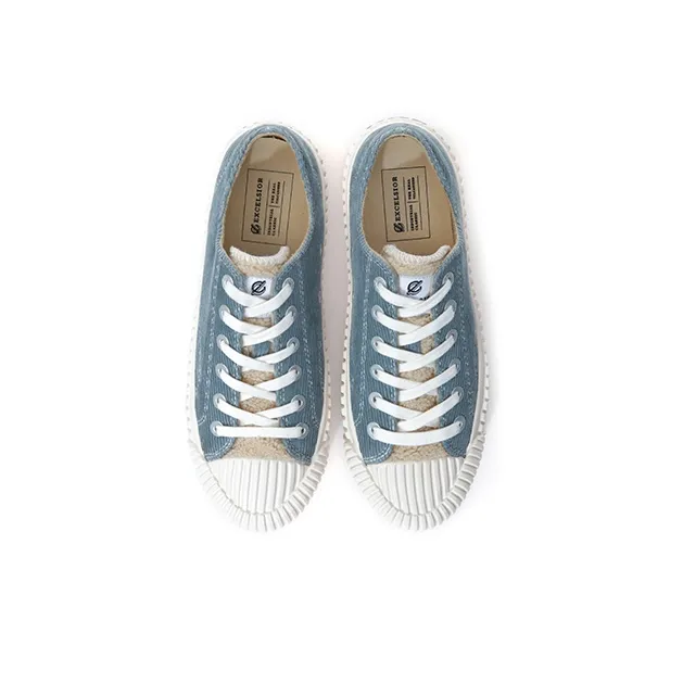 Excelsior Canvas Shoes Unisex Low Top EF Blue-3